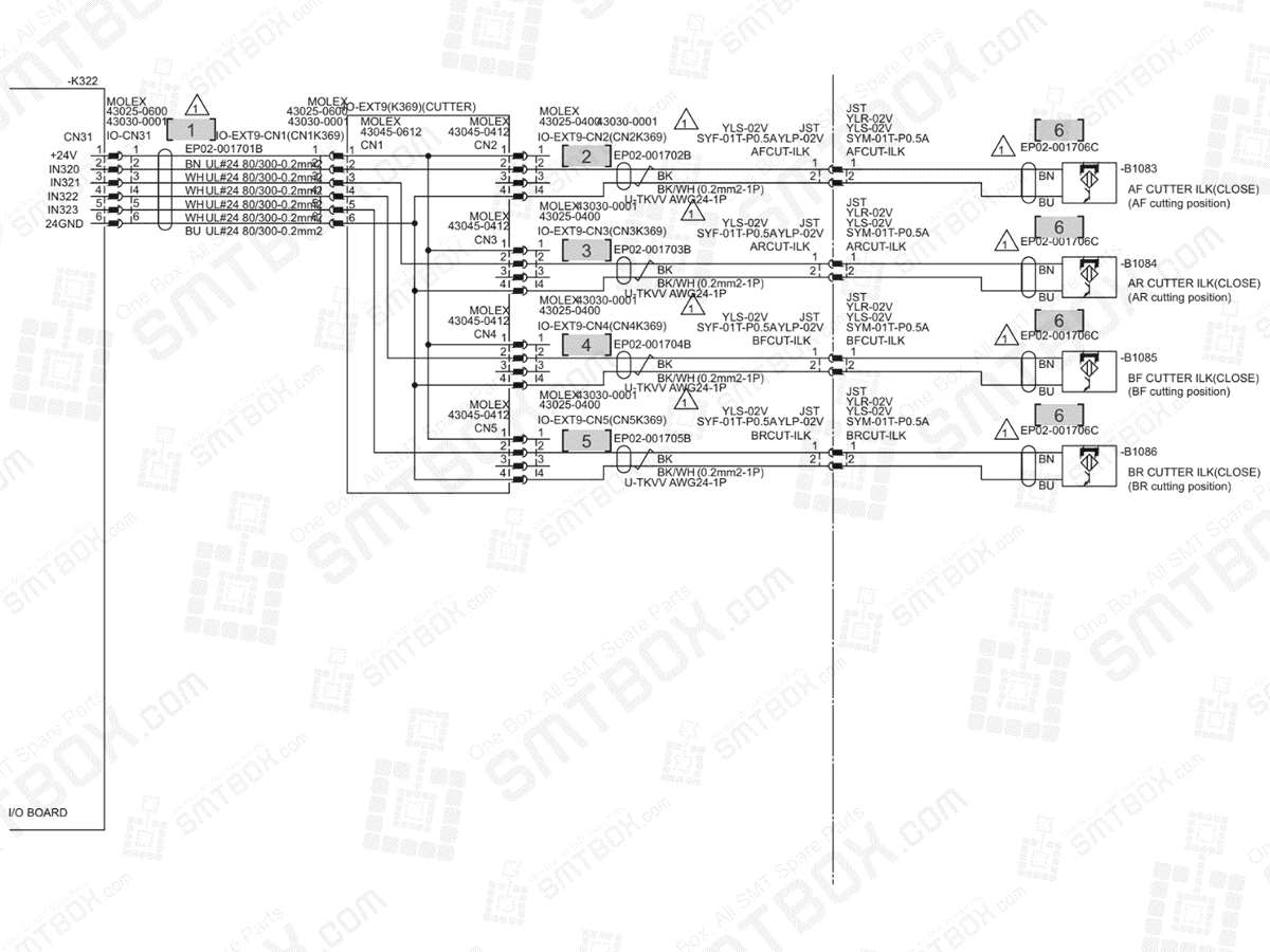 Base - Cutter Sensor on Hanwha (Samsung Techwin) Excellent Modular Excen Pro D M L SMT Placer