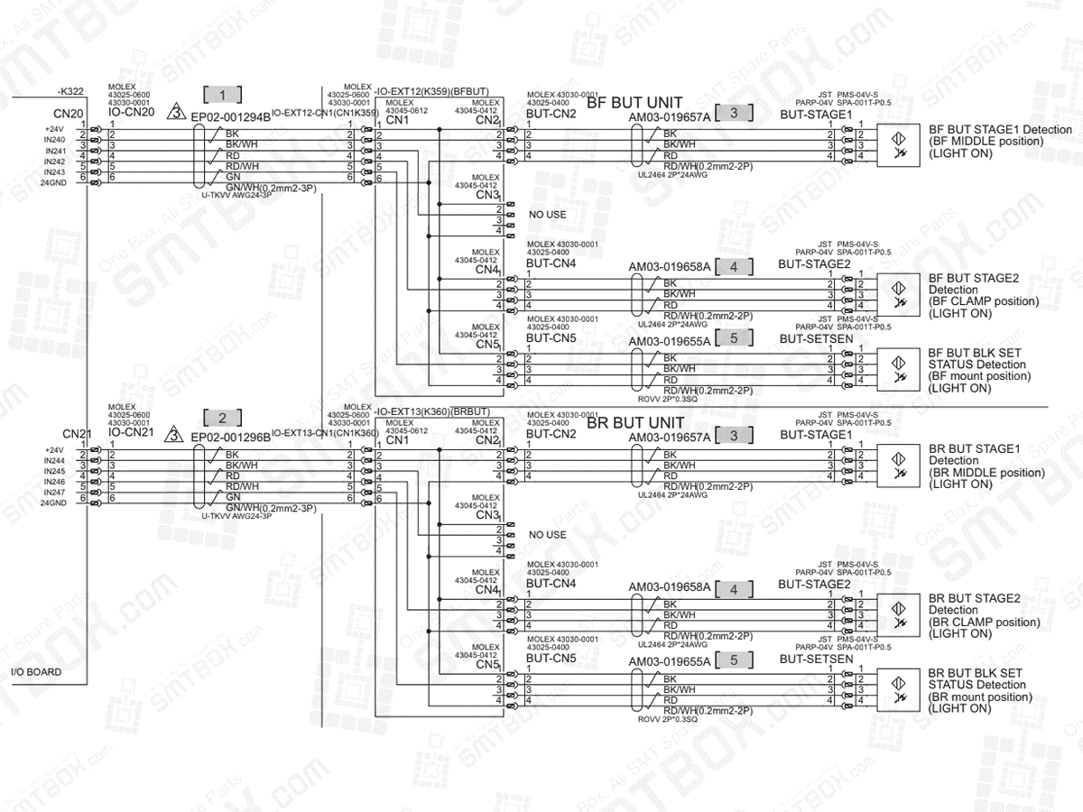 Base - Cylinder Type B BUT Link - Large Conveyor Option on Hanwha (Samsung Techwin) Excellent Modular Excen Pro D M L SMT Placer