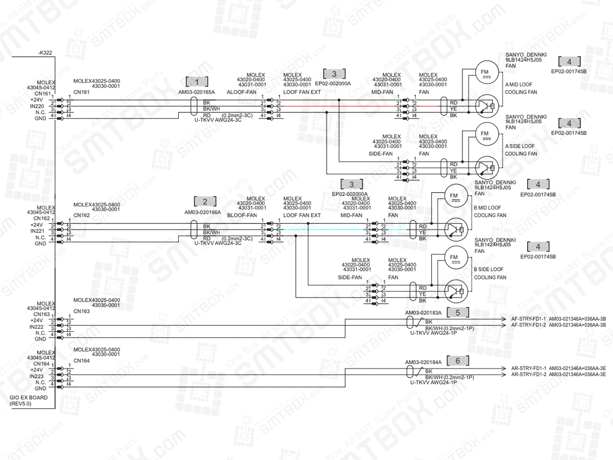 Base - Loof Fan on Hanwha (Samsung Techwin) Excellent Modular Excen PRO D Standard SMT Placer