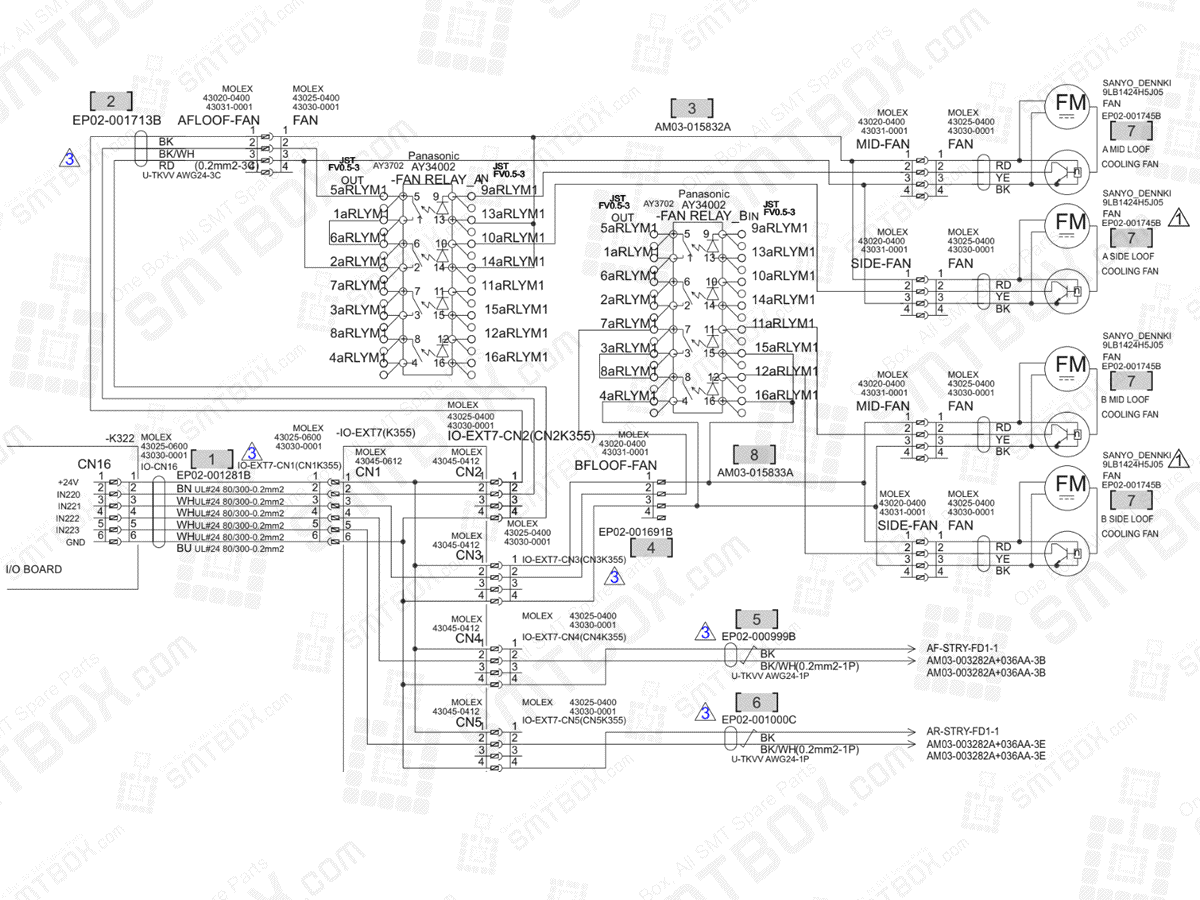 Base - Loof Fan on Hanwha (Samsung Techwin) Excellent Modular Excen Pro D M L SMT Placer