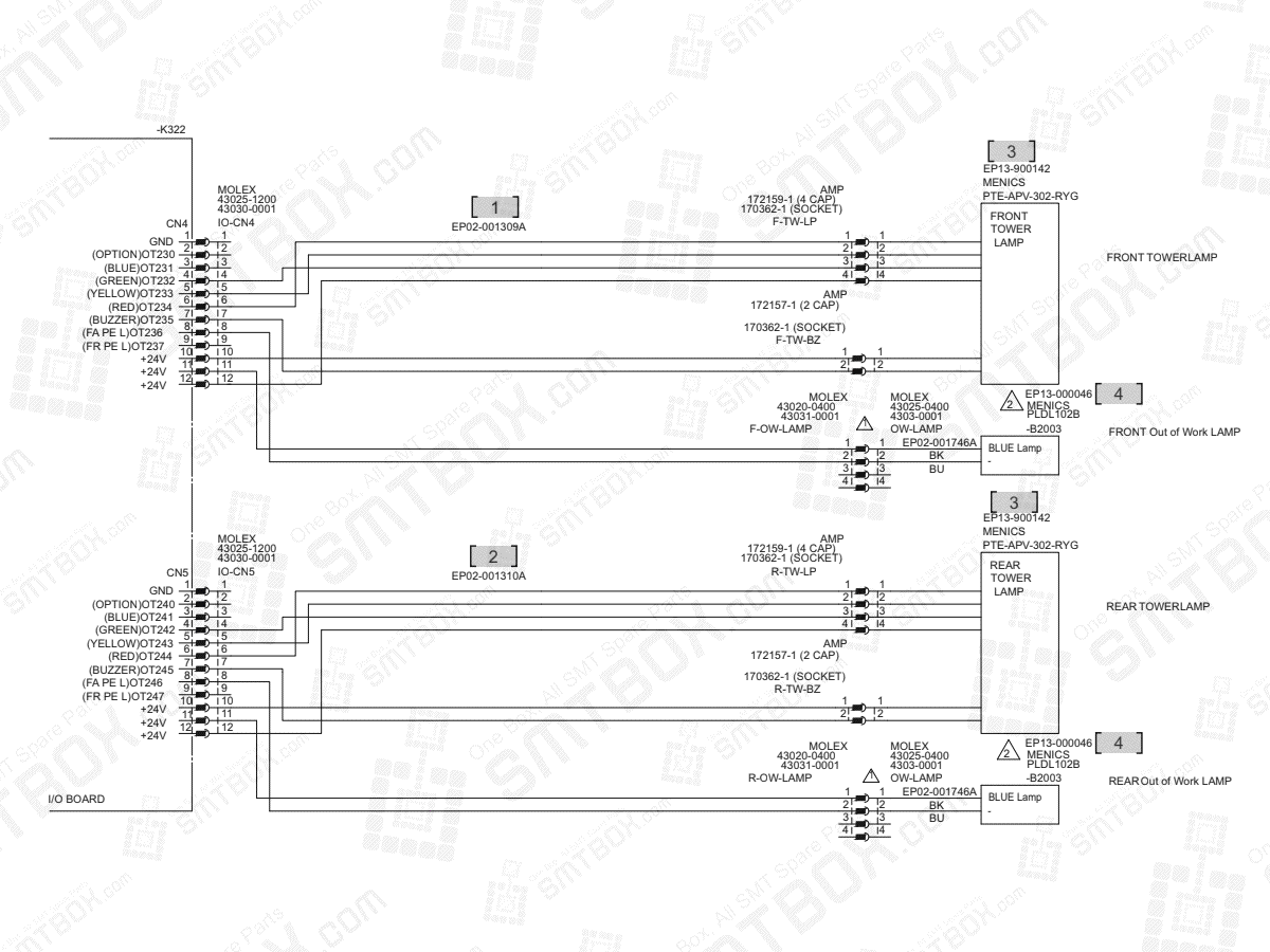 Base - Signal Tower on Hanwha (Samsung Techwin) Excellent Modular Excen Pro D M L SMT Placer