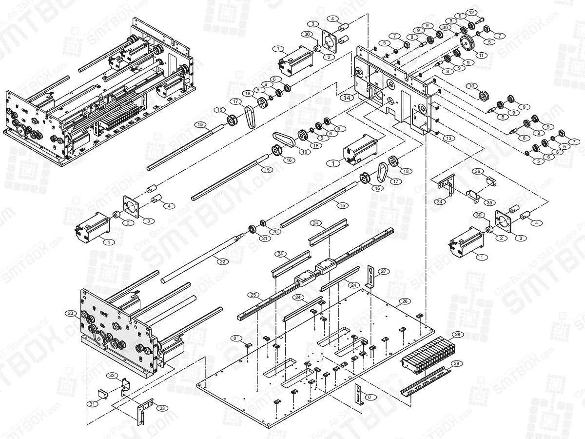 Conveyor(7/7) On Hanwha Techwin Excellent Modular EXCEN PRO (D) (M) (L) SMT Component Placer