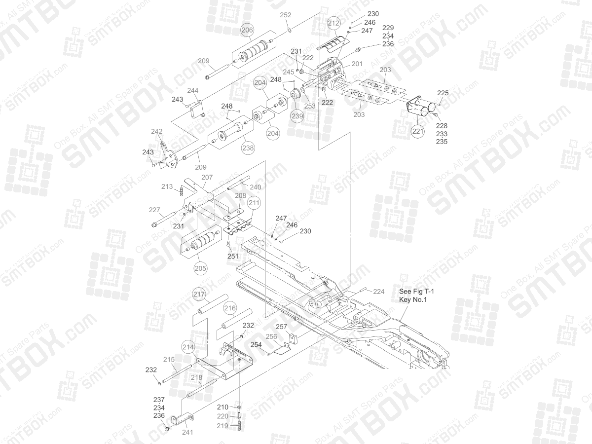Cover Tape Winding Section on Hitachi Yamaha SMT Tape Feeder 72mm GT-72001B GD-72001B