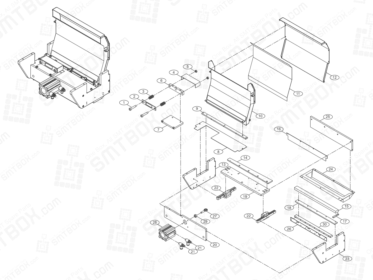 Cutter On Hanwha Techwin Excellent Modular EXCEN PRO (D) (M) (L) SMT Component Placer