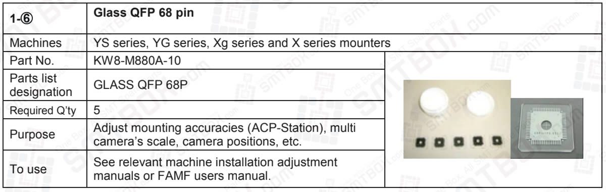 Glass Qfp 68 Pin For Yamaha YS, YG, Xg and X Series SMT Mounters