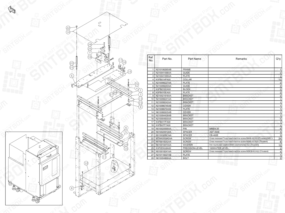 KN610074920AA-31-2 on Panasonic NPM Tray Feeder Main Body N610074920AA