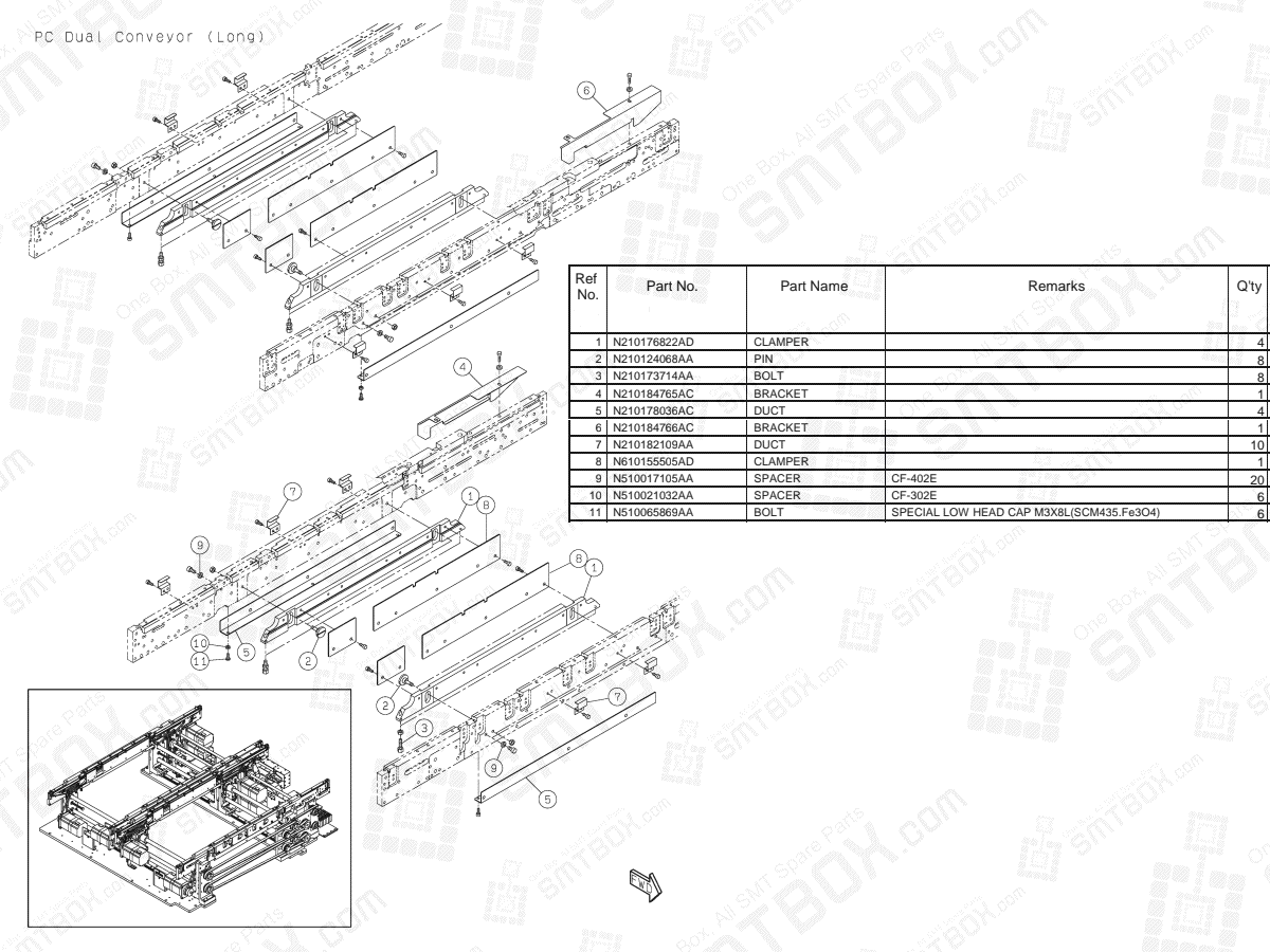 KN610154079AD-06-11 on Panasonic NPM-D2 PC Dual Conveyor N610154079AD