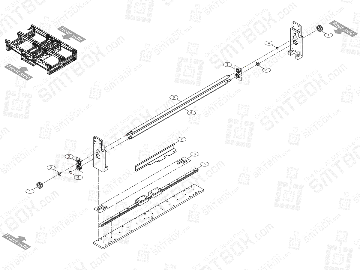 Large Conveyor (6/7) On Hanwha Techwin Excellent Modular EXCEN PRO (D) (M) (L) SMT Component Placer
