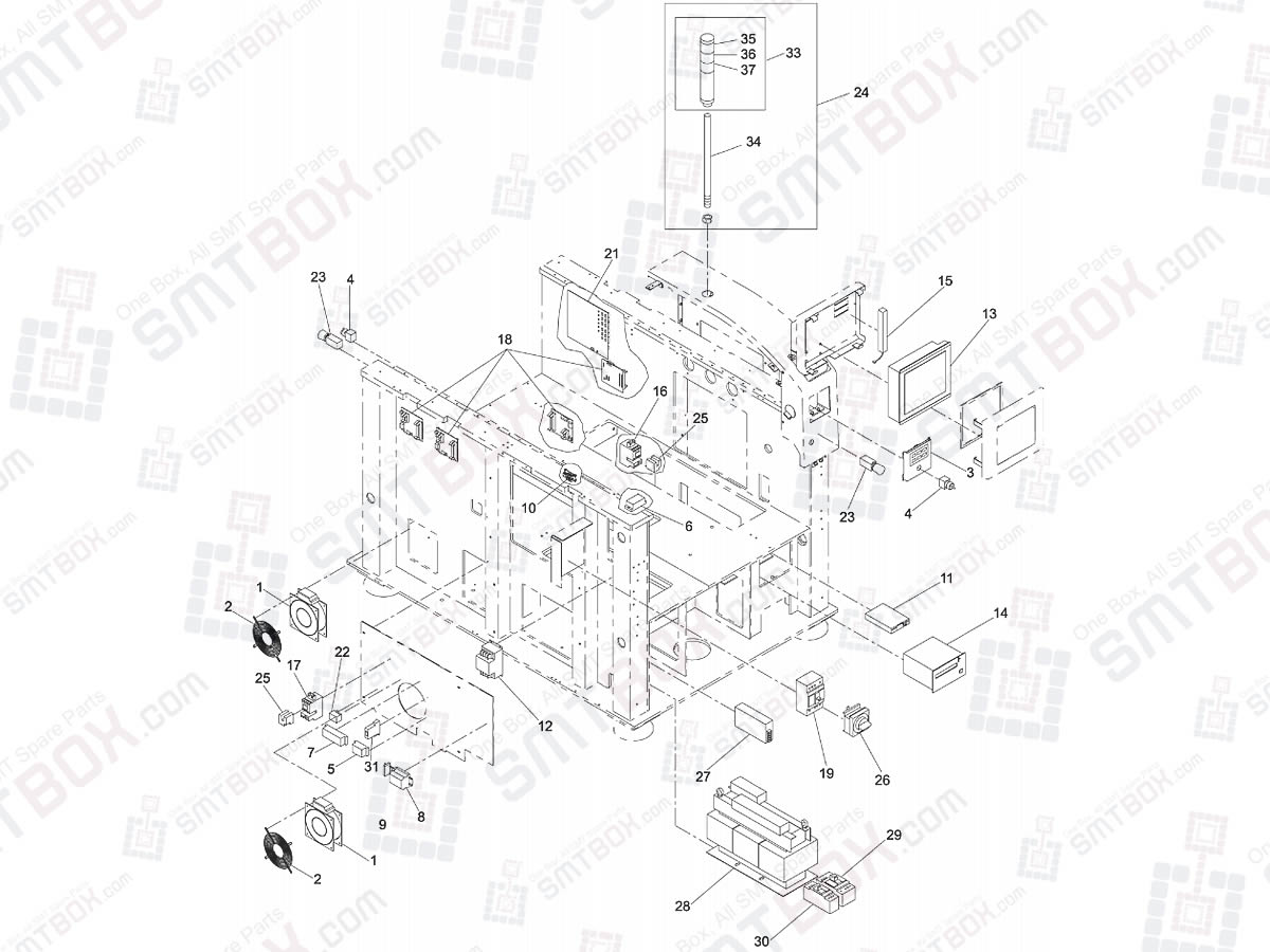 Other Spare Parts 1G4CM0000 on Panasonic SP60P-L High Speed Screen Printer
