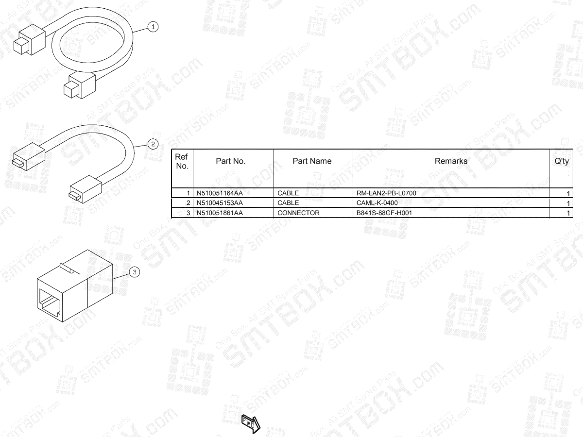 Panasonic NPM-2D Wiring ASSY OP N610127921AA KN610127921AA-01