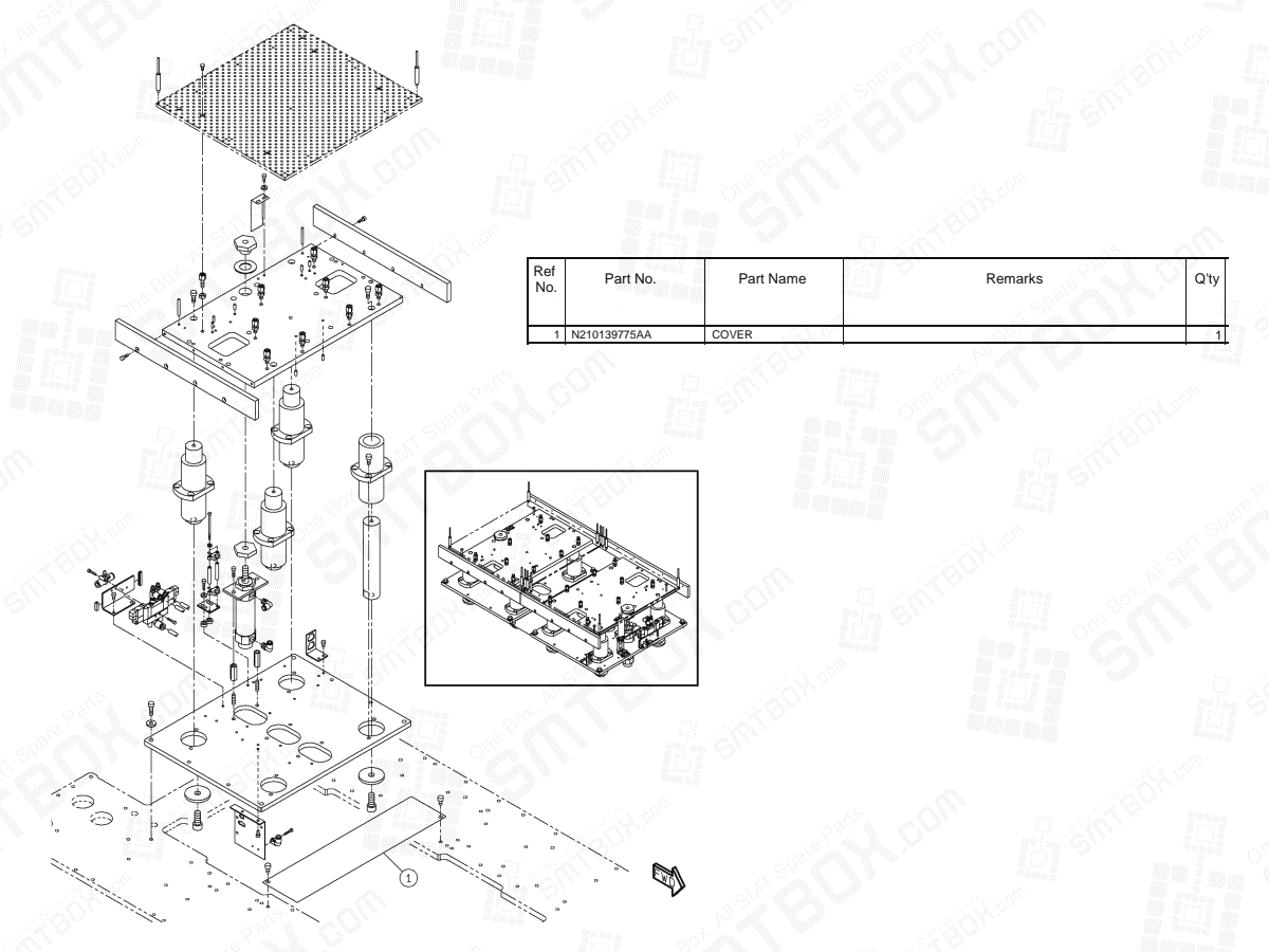 Panasonic NPM-D2 Board Holder N610150987AC KN610150987AC-08-2