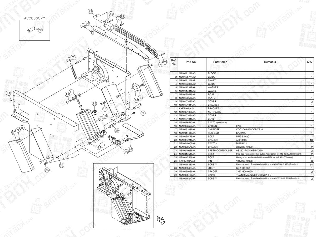 Panasonic NPM-D3 Feeder Cart Drive Unit (Front Side) N610160989AA KN610160989AA-03-2