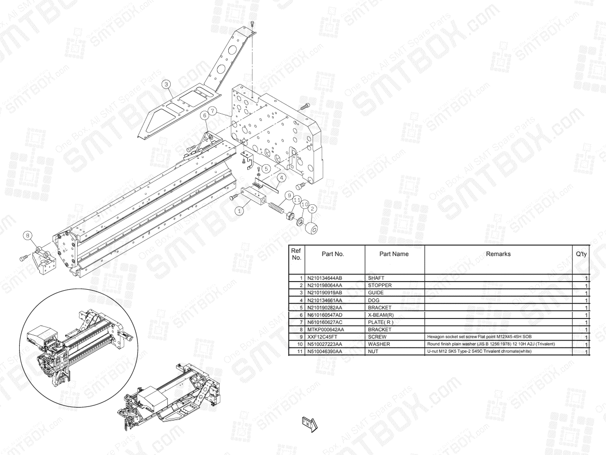 Panasonic NPM-D3 X-Axis N610160756AA KN610160756AA-13-4