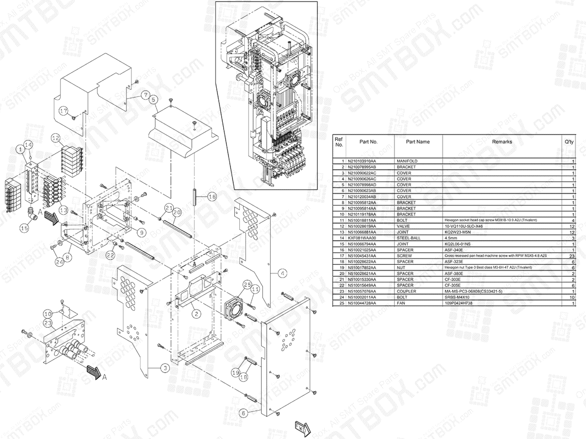 Panasonic NPM 12 Nozzle Head N610157741AA KN610157741AA-08-1