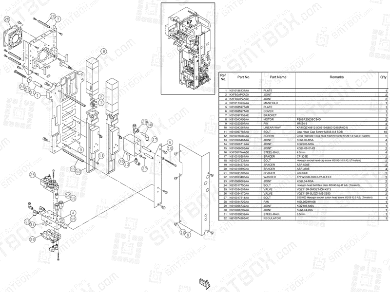 Panasonic NPM 2 Nozzle Head N610157743AA KN610157743AA-10-2
