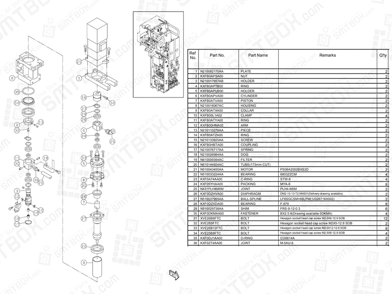 Panasonic NPM 2 Nozzle Head N610157743AA KN610157743AA-10-3