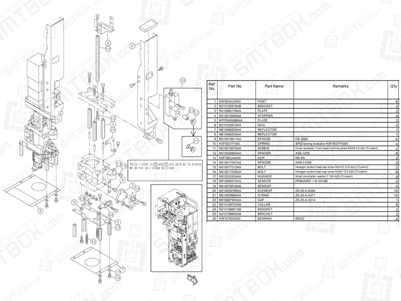 Panasonic NPM 2 Nozzle Head N610157743AA KN610157743AA-10-4