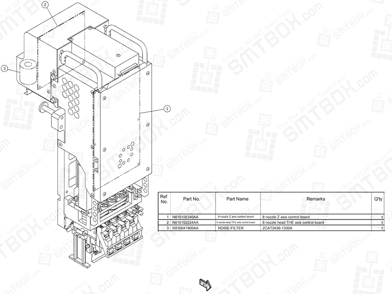 Panasonic NPM 8 NOZZLE HEAD (H) N610066303AA KN610066303AA-14