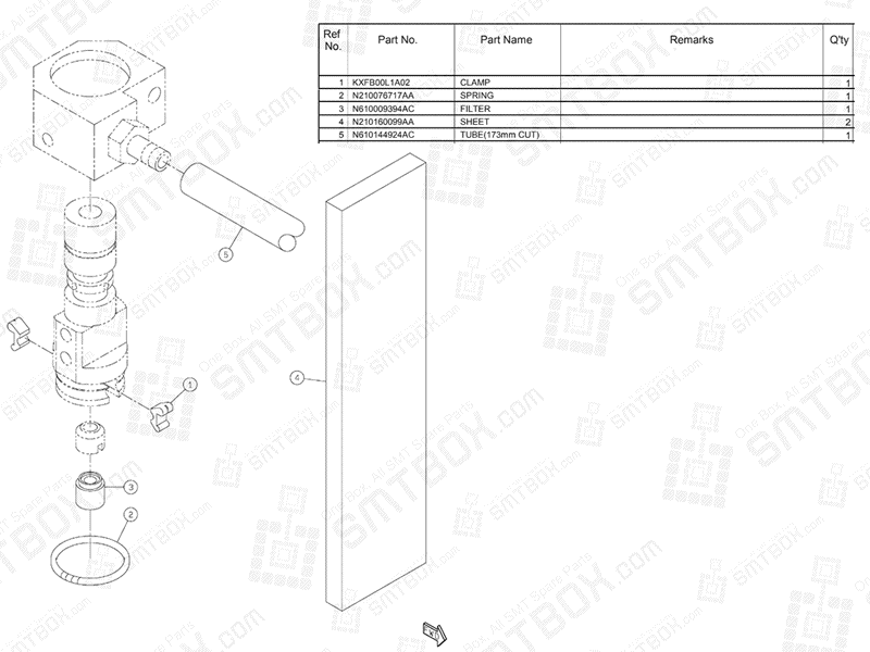 Panasonic NPM Attachment 2 Nozzle Head N610104461AA KN610104461AA-05