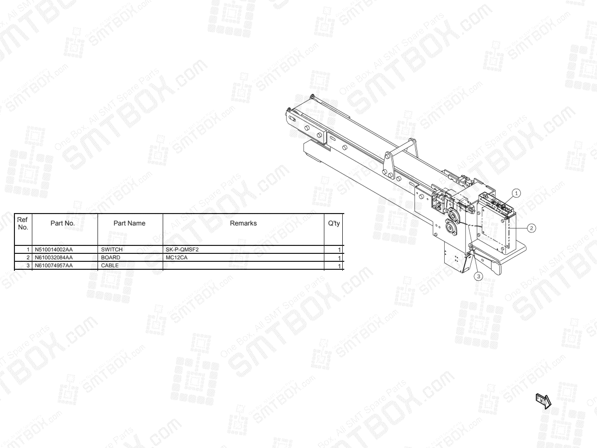 Panasonic NPM Component Eject Conveyor (H) N610090813AA KN610090813AA-00