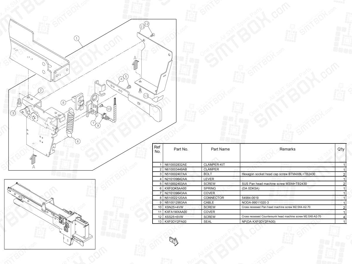 Panasonic NPM Component Eject Conveyor N610090811AA KN610090811AA-04-5