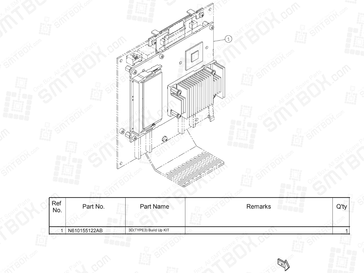 Panasonic NPM D3 3D TYPE3 Build Up Kit N610155122AB KN610155122AB-02