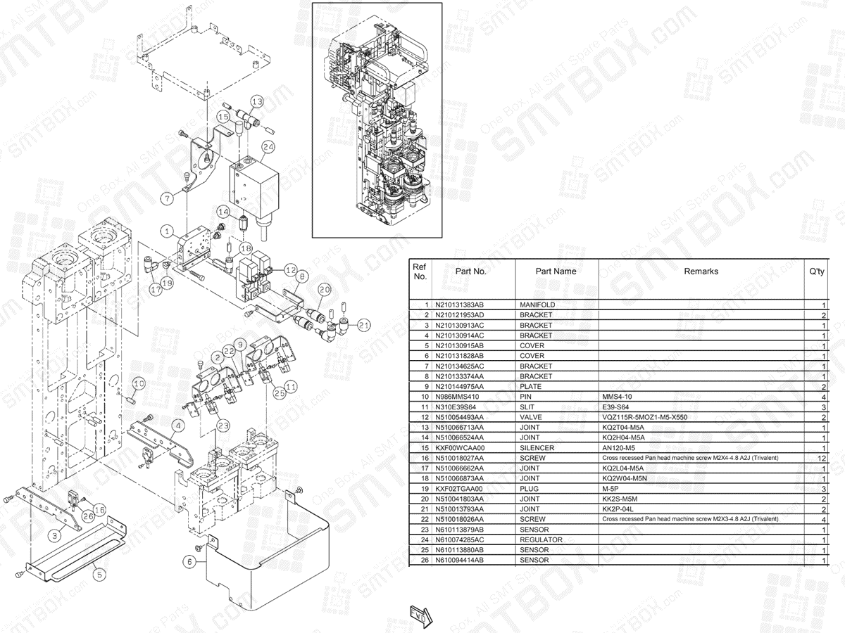Panasonic NPM Dispenser Head N610157748AA KN610157748AA-05-3