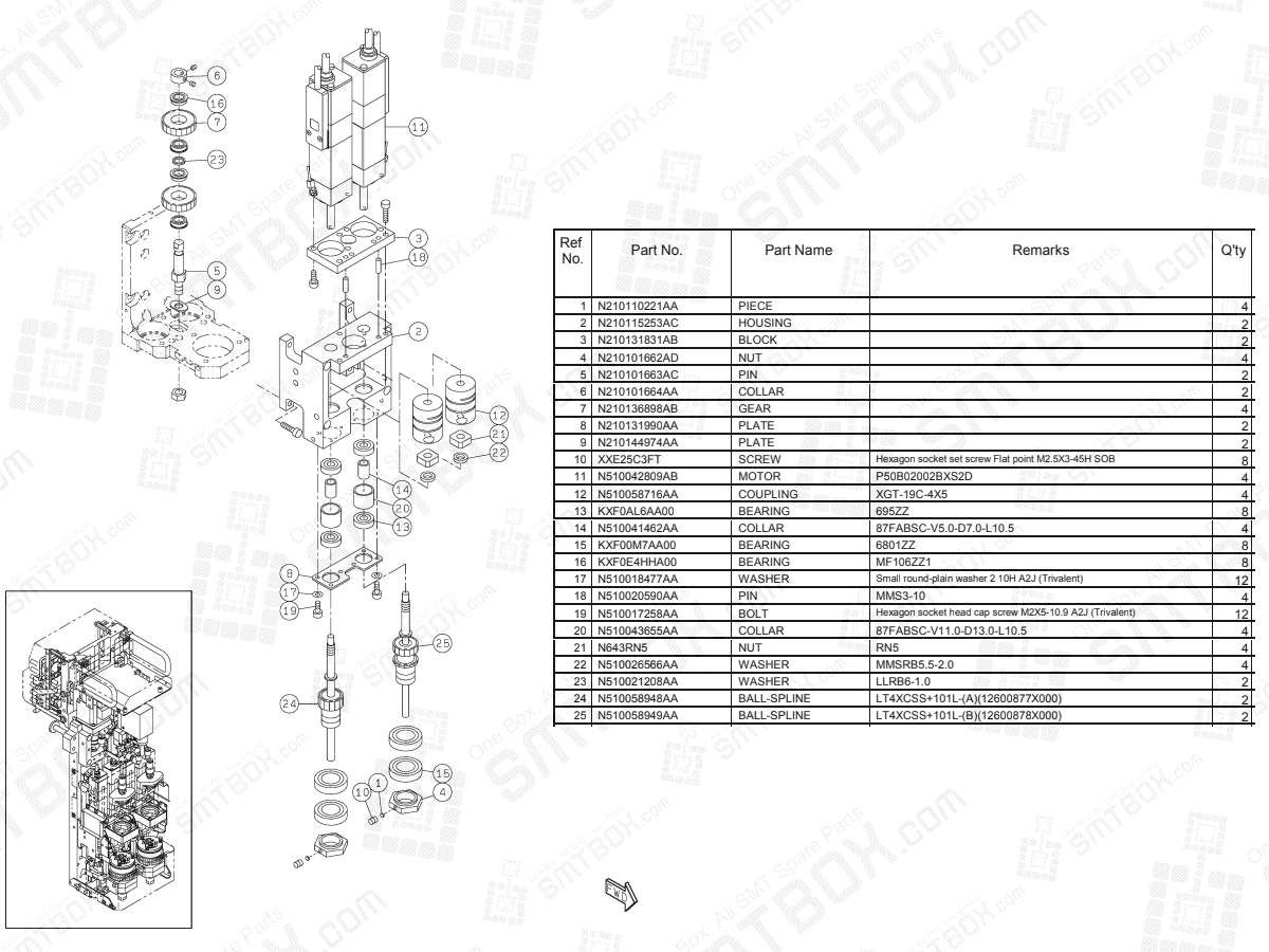 Panasonic NPM Dispenser Head N610157748AA KN610157748AA-05-4