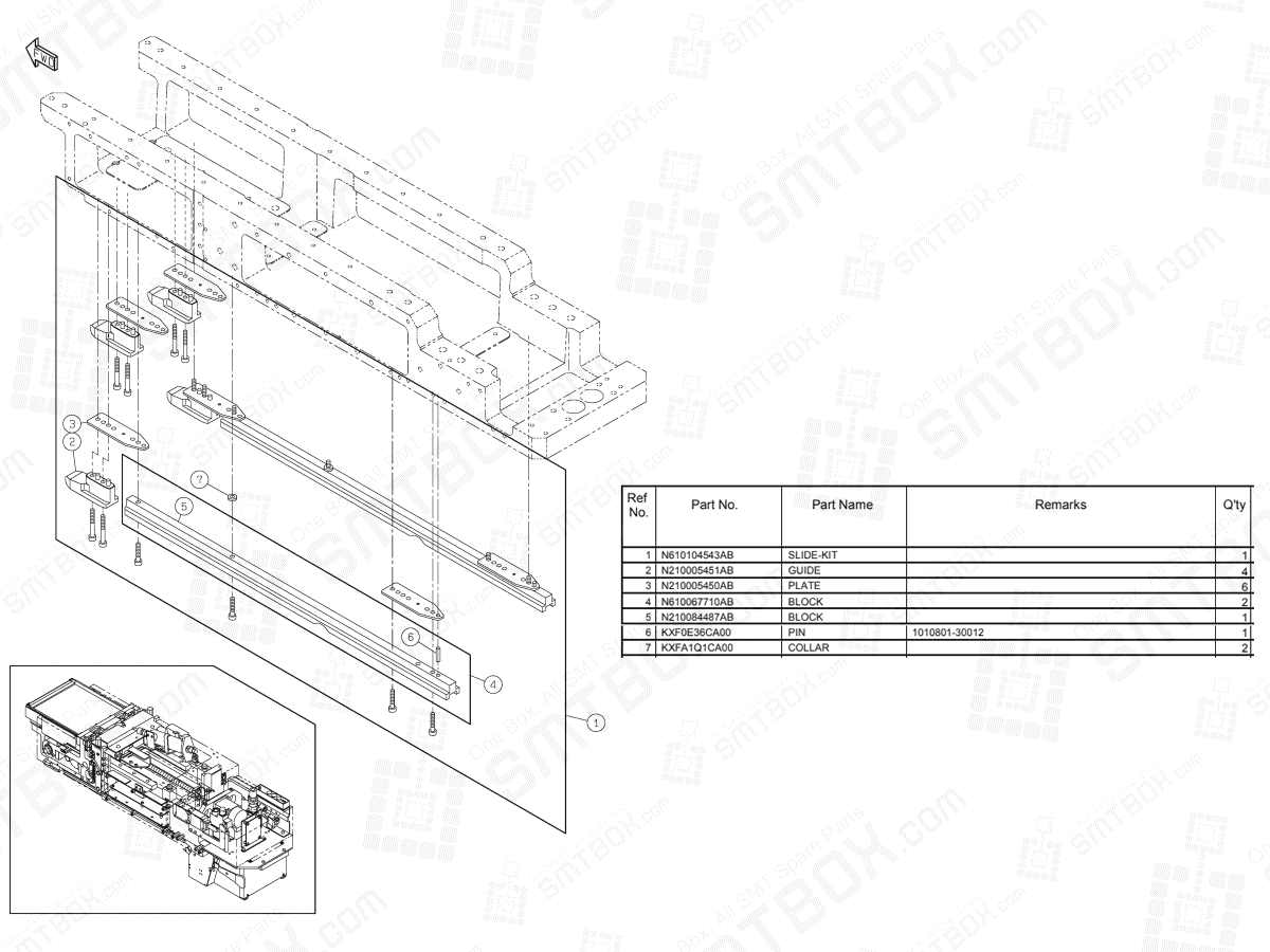Panasonic NPM Multifunctional Transfer Unit N610095857AB KN610095857AB-03-7