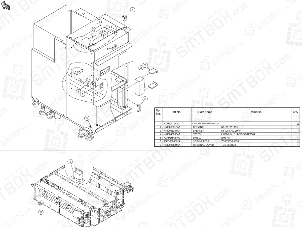 Panasonic NPM Tray Feeder Wiring N610070389AD KN610070389AD-00
