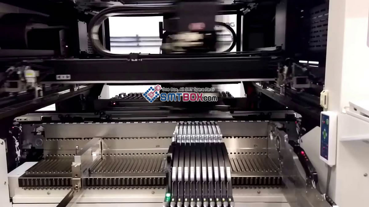 SMT Feeder Installed And Power-on Tested on Hanwha DECAN F2 Fast and Flexible Chip Shooter