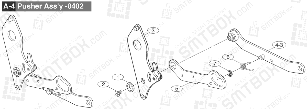 Sub 2.1 Part list of Hanwha Samsung Techwin 8mm SMN Tape Feeder SM DECAN IT 8mm4P SBFB32010K 8mm2P SBFB32000K