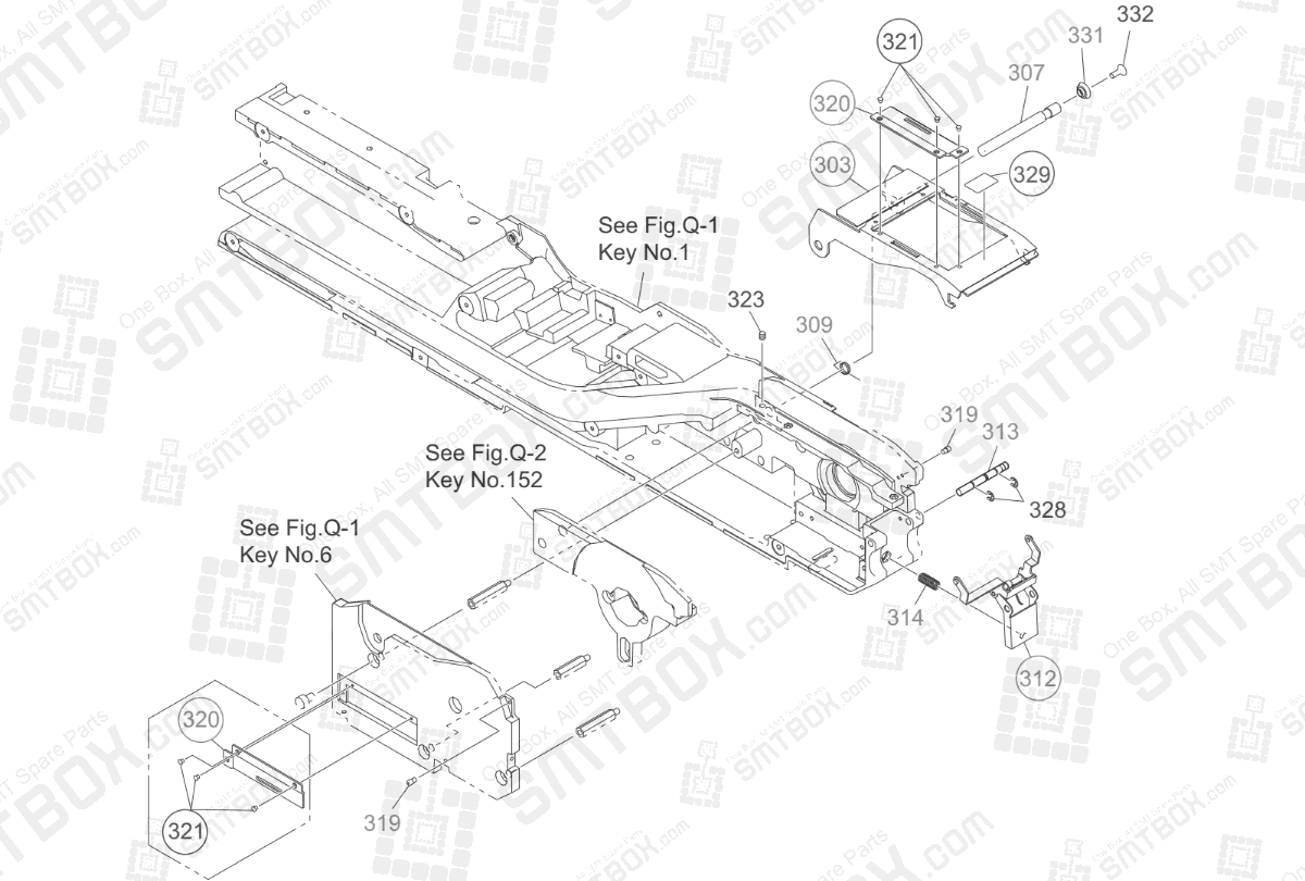 Suppressor Section on Hitachi Yamaha SMT Tape Feeder 44mm 56mm GT-44561B GD-44561B