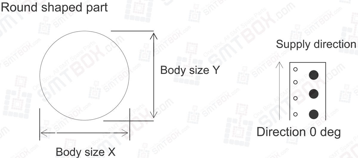 Vision Type 80 Round Shaped Parts For NXT Vision Types Of Part Data Settings On Fuji NXT