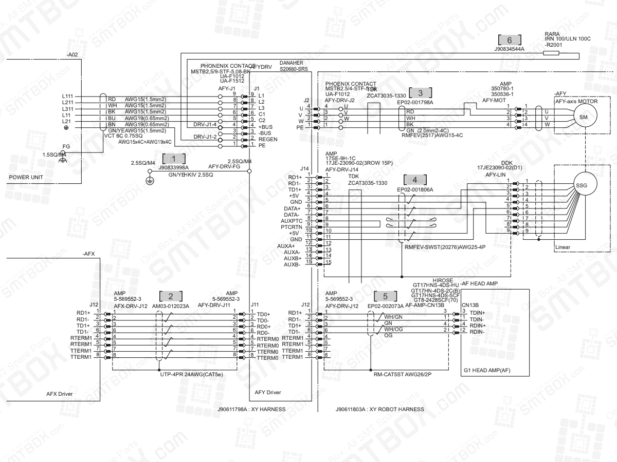 XY - AFY Axis on Hanwha (Samsung Techwin) Excellent Modular Excen Pro D M L SMT Placer