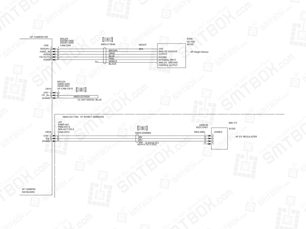 XY - AF Sensor Regulator on Hanwha (Samsung Techwin) Excellent Modular Excen PRO D Standard SMT Placer
