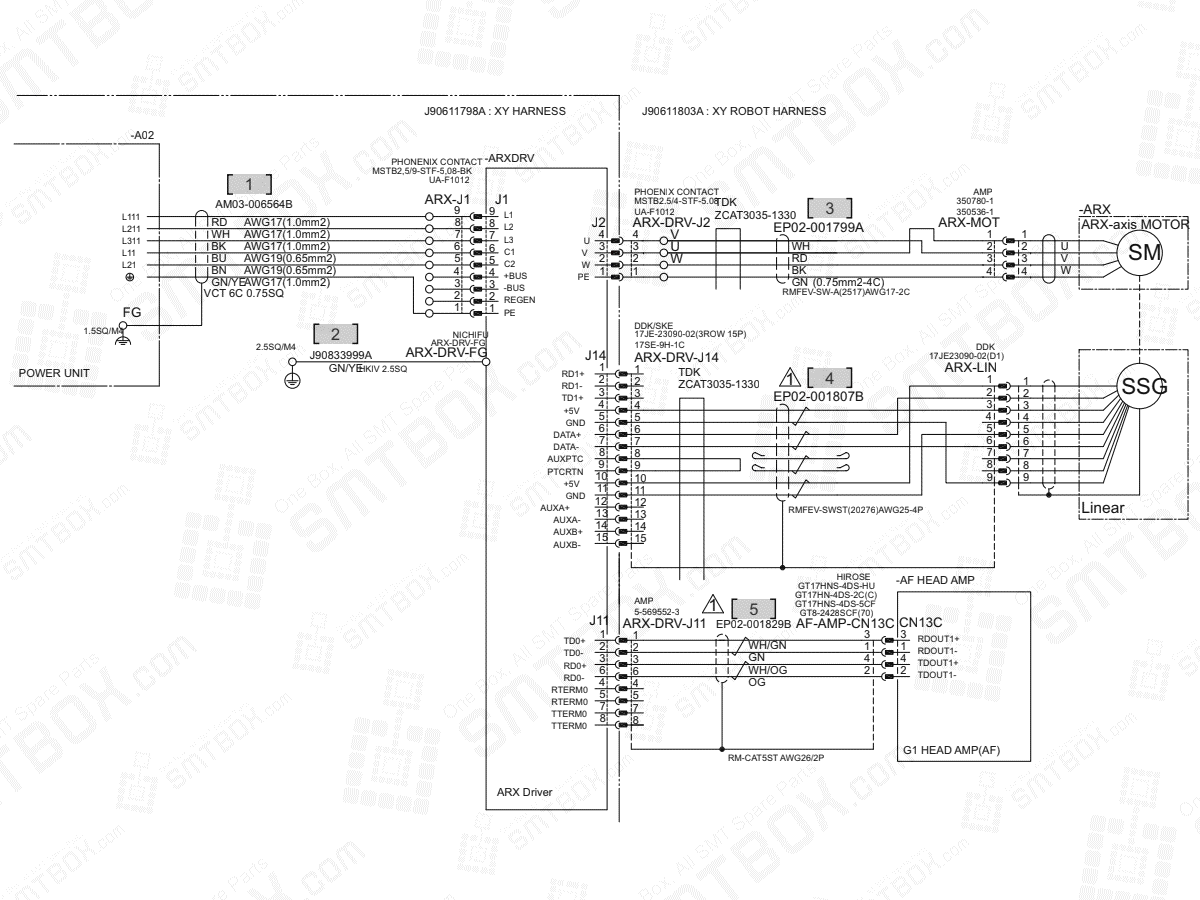 XY - ARX Axis on Hanwha (Samsung Techwin) Excellent Modular Excen Pro D M L SMT Placer