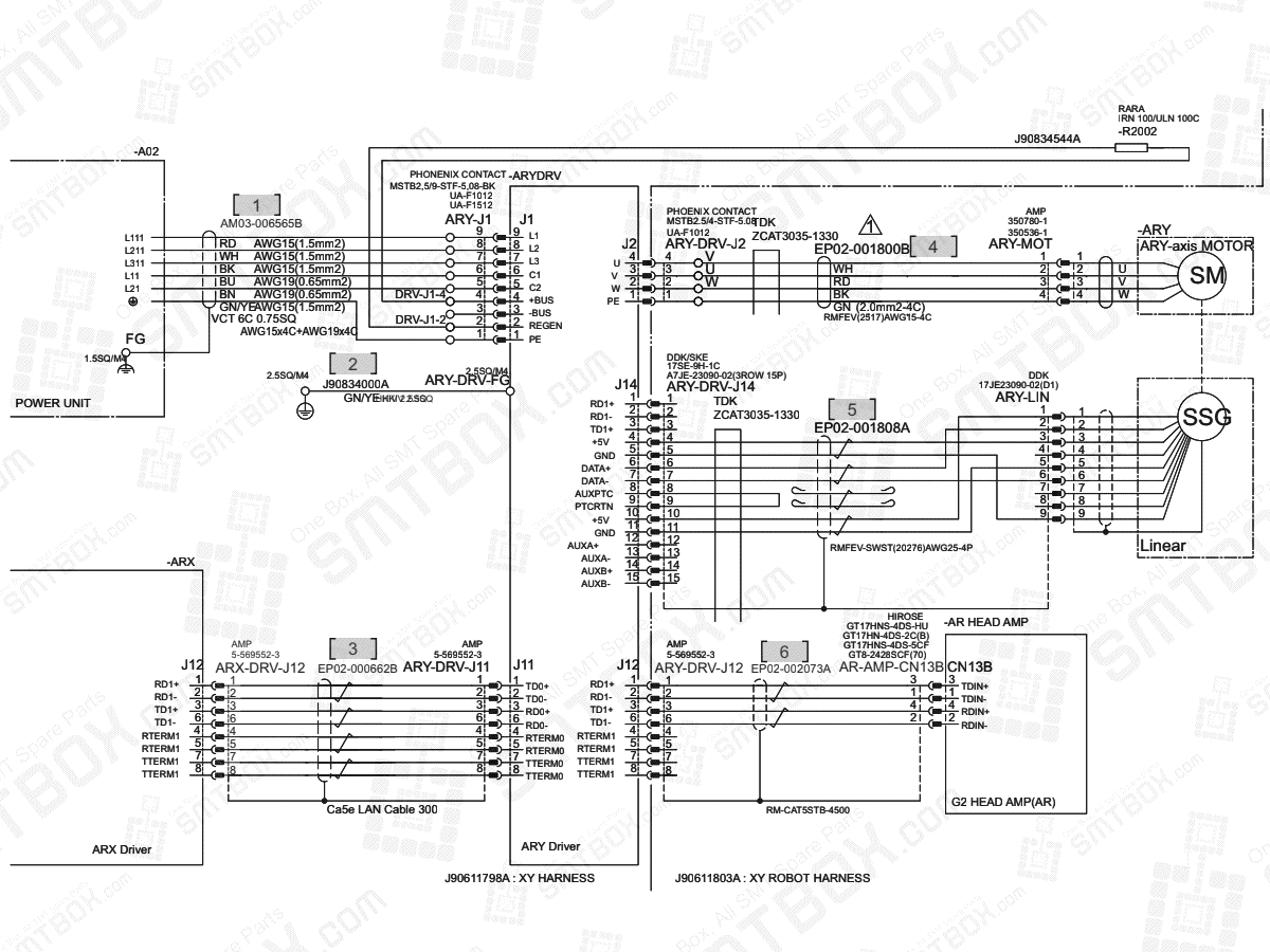 XY - ARY Axis on Hanwha (Samsung Techwin) Excellent Modular Excen Pro D M L SMT Placer