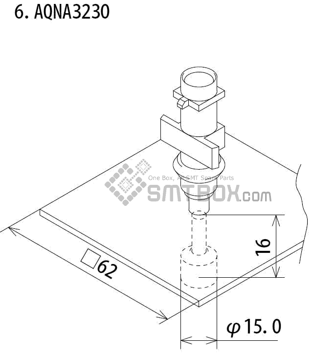 FUJI IP III 16 IP III 16JE IP IIIE 10 nozzle Part No.AQNA3230 side a