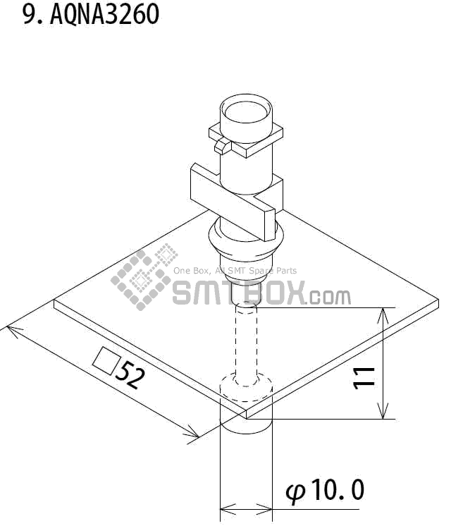 FUJI IP III 16 IP III 16JE IP IIIE 10 nozzle Part No.AQNA3260 side a