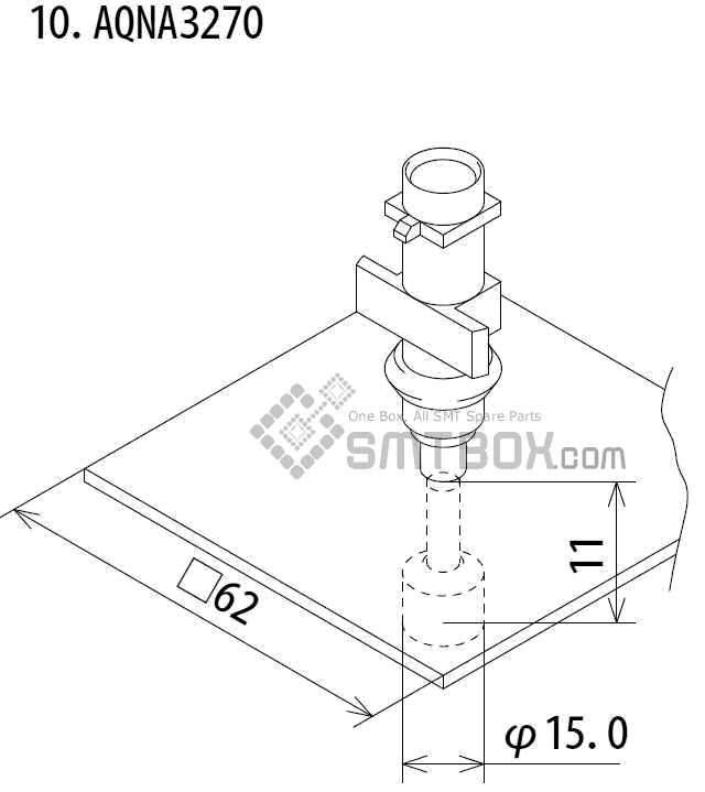 FUJI IP III 16 IP III 16JE IP IIIE 10 nozzle Part No.AQNA3270 side a