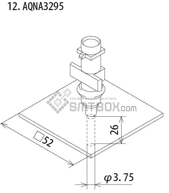 FUJI IP III 16 IP III 16JE IP IIIE 10 nozzle Part No.AQNA3295 side a