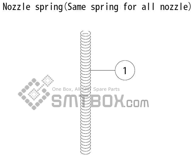 FUJI QP 132E 07 nozzle Part No.CGPN0022 side a