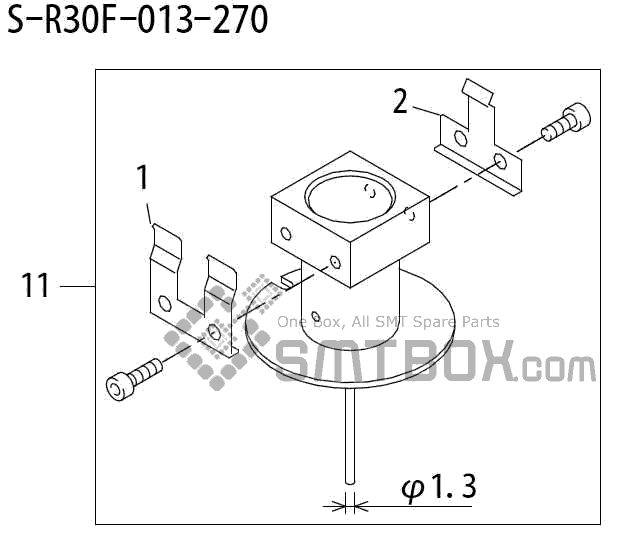 FUJI QP 242E 10 QP 242E(10JE) Nozzle Part No.ABHPN6227 Rating S R30F 013 270 side a