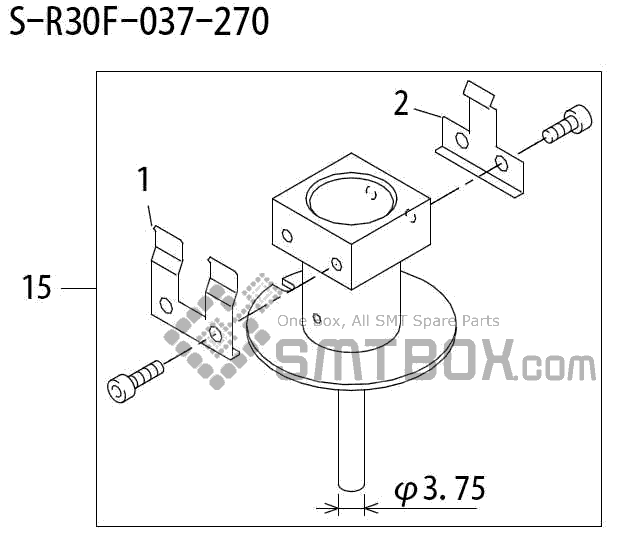 FUJI QP 242E 10 QP 242E(10JE) Nozzle Part No.ABHPN6258 Rating S R30F 037 270 side a