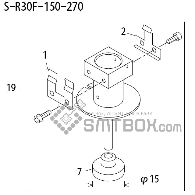 FUJI QP 242E 10 QP 242E(10JE) Nozzle Part No.ABHPN6298 Rating S R30F 150 270 side a