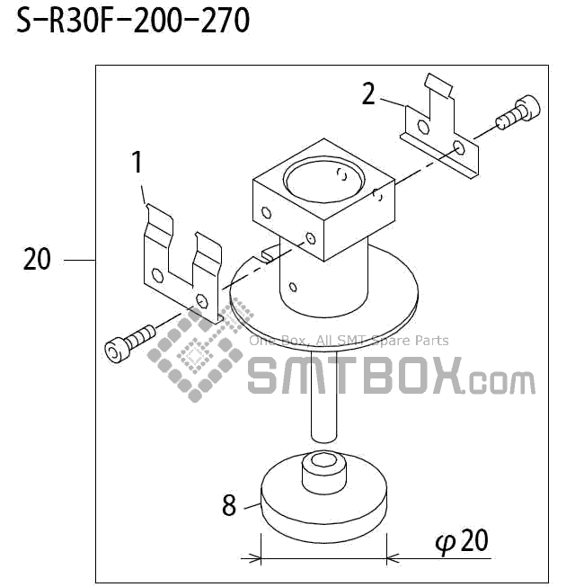 FUJI QP 242E 10 QP 242E(10JE) Nozzle Part No.ABHPN6308 Rating S R30F 200 270 side a