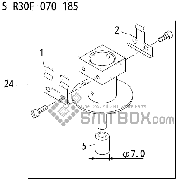 FUJI QP 242E 10 QP 242E(10JE) Nozzle Part No.ABHPN6367 Rating S R30F 070 185 side a