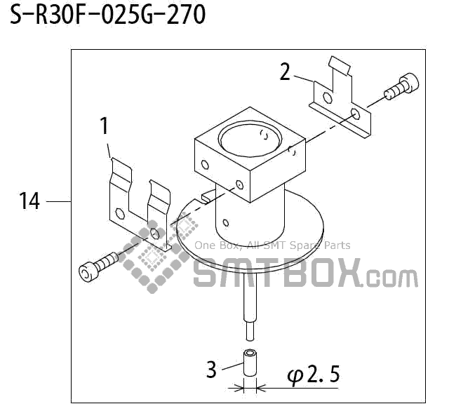 FUJI QP 242E 10 QP 242E(10JE) Nozzle Part No.ABHPN6718 Rating S R30F 025G 270 side a