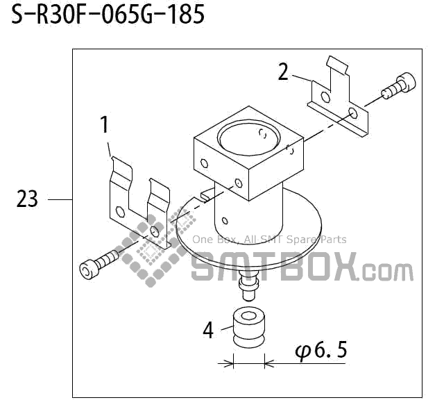 FUJI QP 242E 10 QP 242E(10JE) Nozzle Part No.ABHPN6757 Rating S R30F 065G 185 side a
